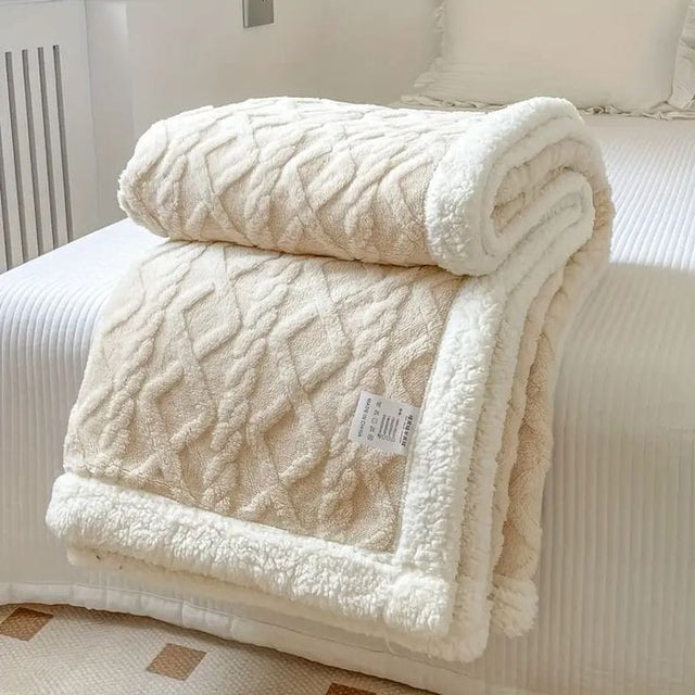 Sherpa fleece blanket