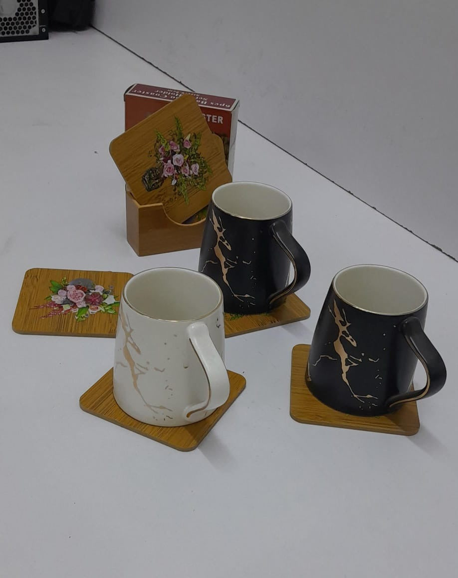 Coasters with Stand 6 pcs