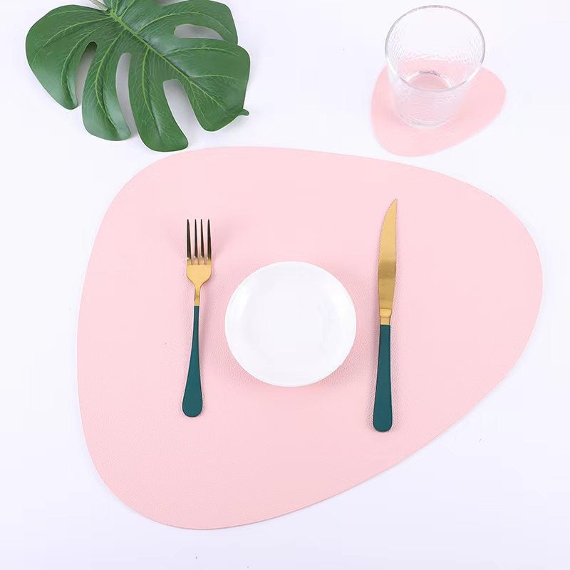 Leather table mats 12pcs