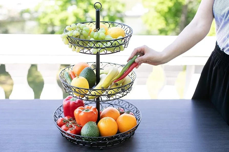 Round Fruit Rack 3 Layer