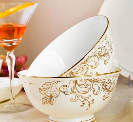 Bone china grey flower bowl