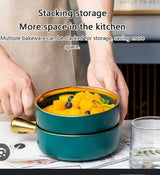 Porcelaine snack bowl with handle