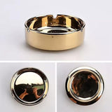Ceramic Gold Ash Tray