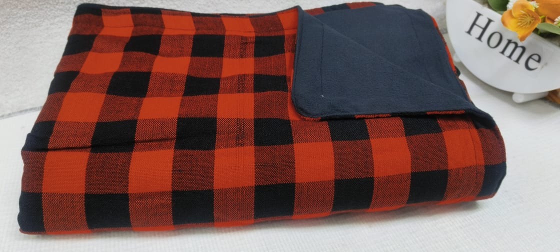 Cotton Masai fleece blanket