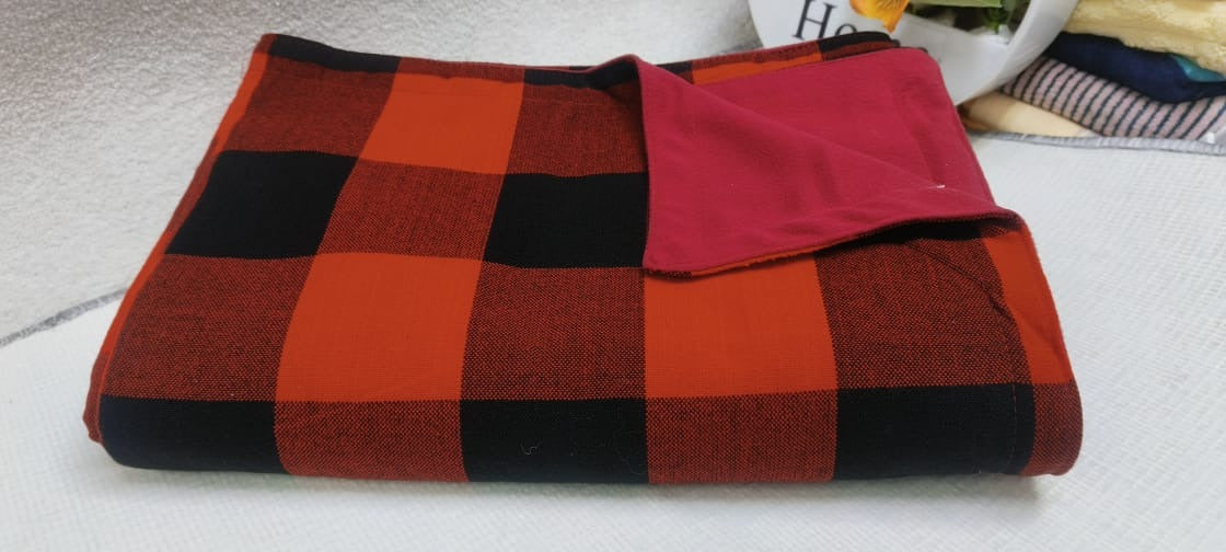 Cotton Masai fleece blanket