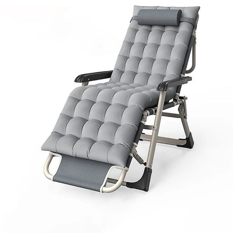 LeisureEase Adjustable Lounger Bed with Cushion