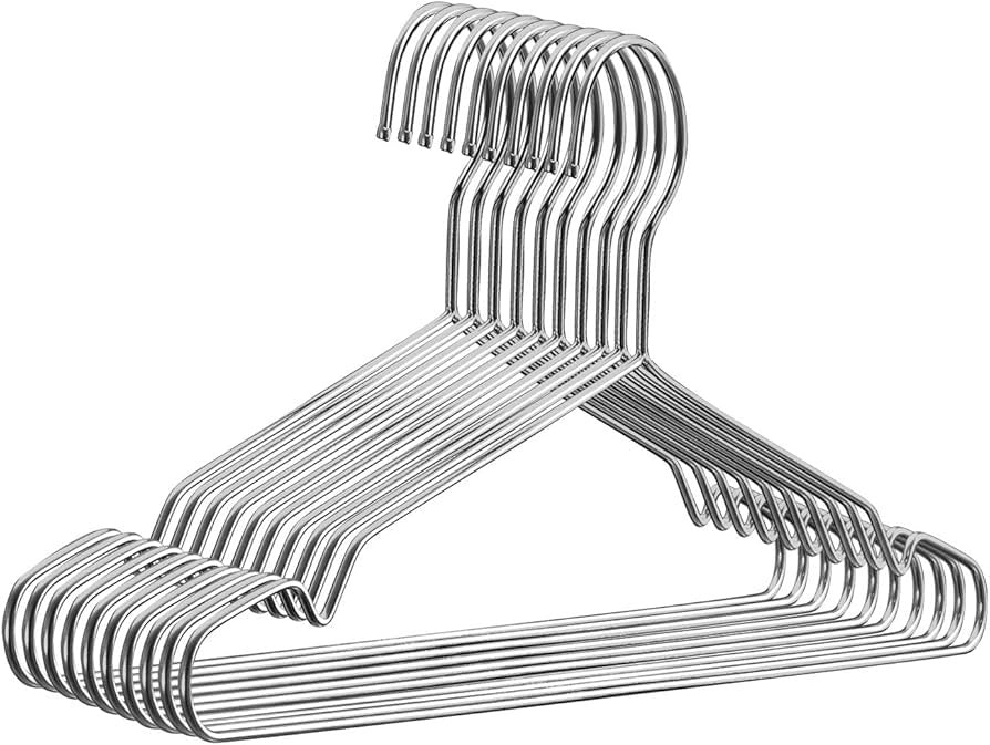 Strong Clothes Hanger Stainless Steel Drying Hanger 10PCS