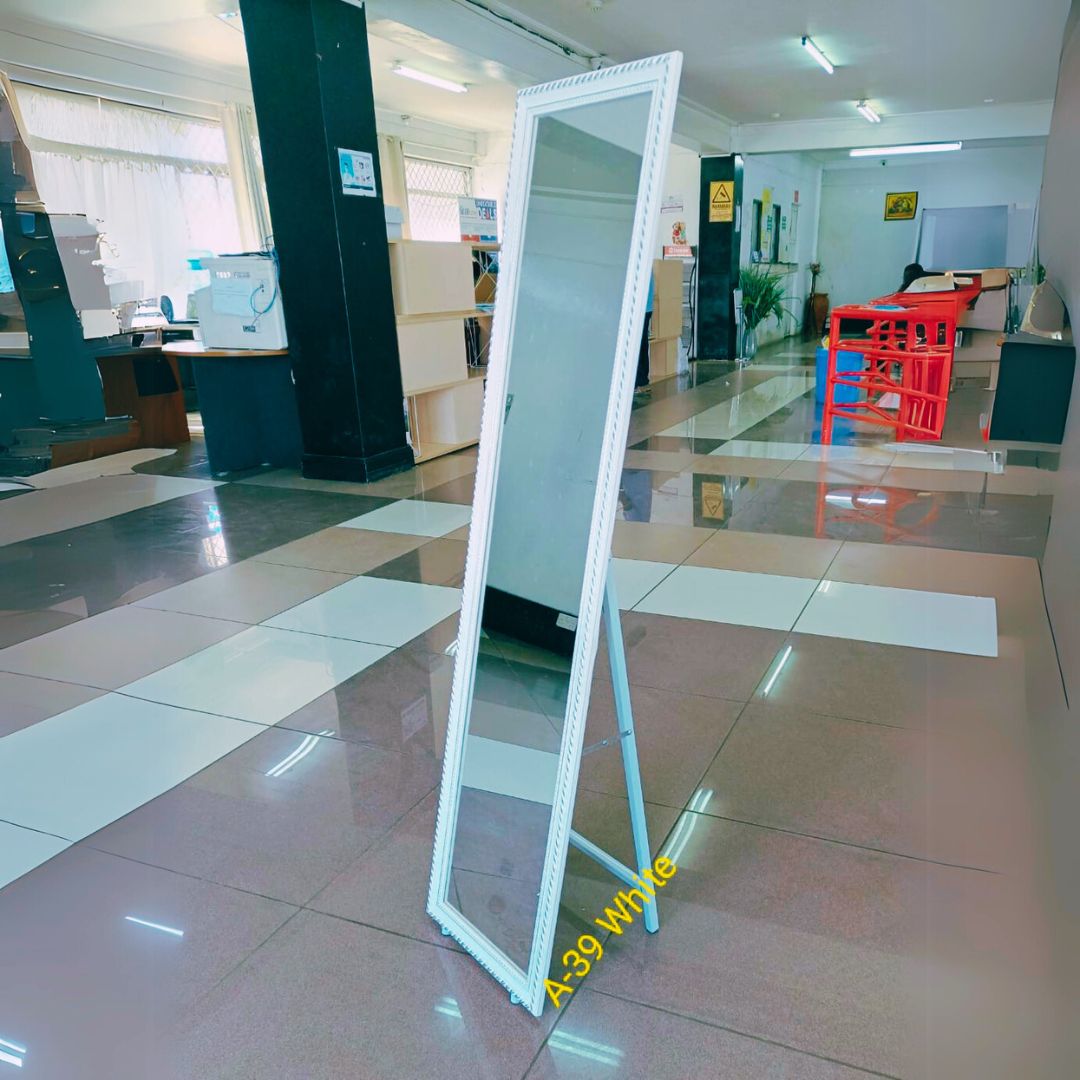White executive dressing mirror