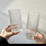 6 pcs Vertical stripe Highball glass