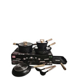 NONSTICK COOKWARE  With INDUCTION BASE