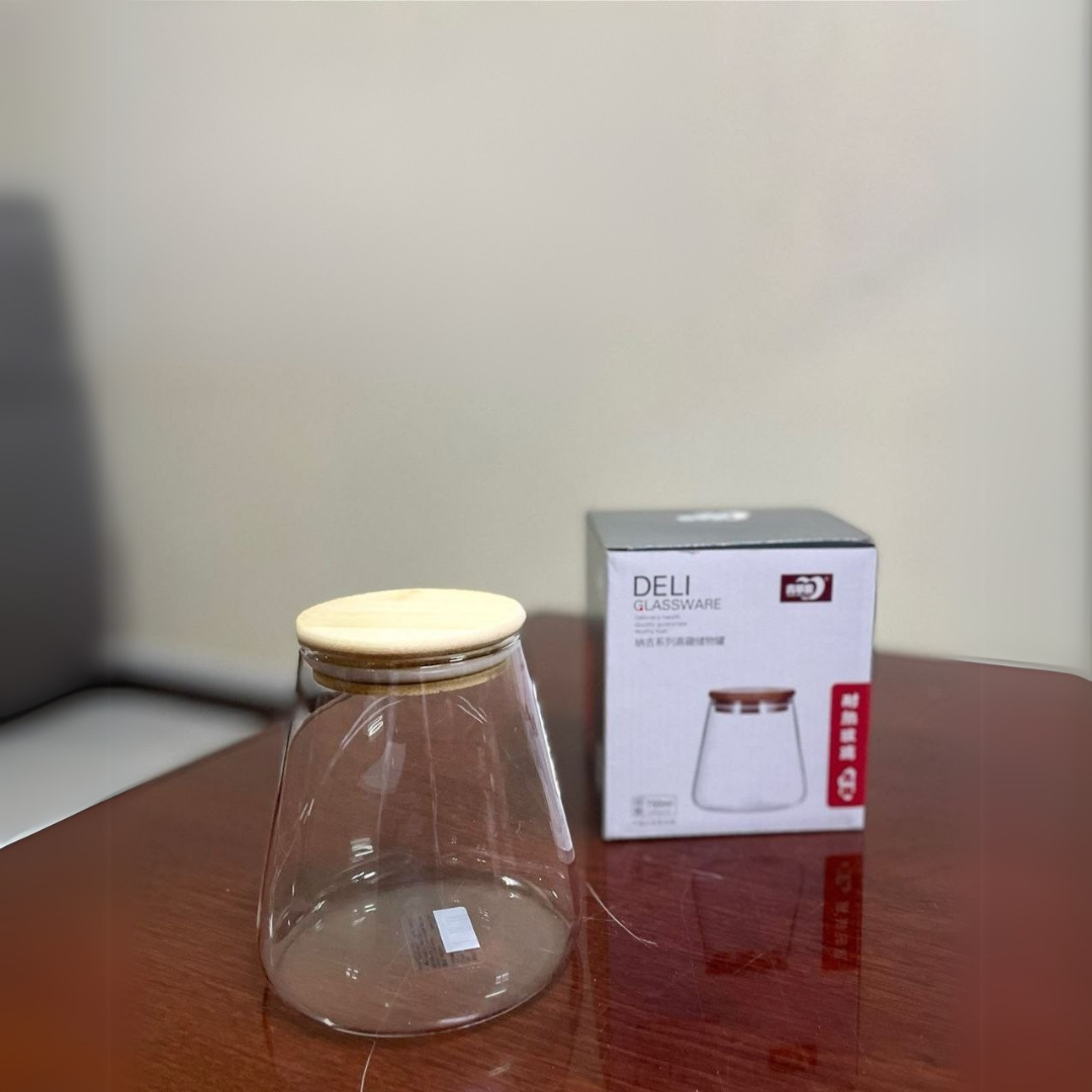 borosilicate glass jar