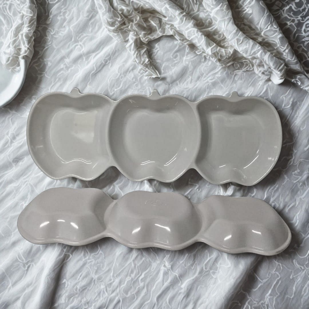 Melamine Apple Tray 3com