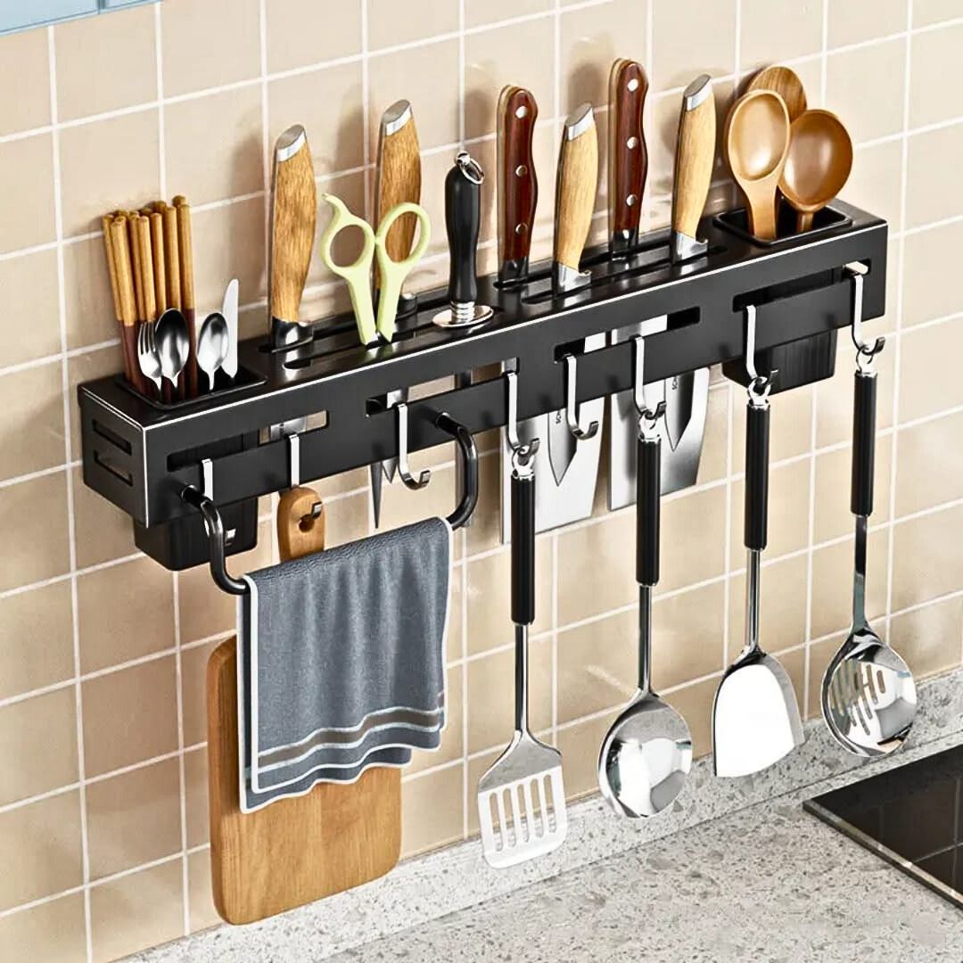 Multipurpose kitchen knife,spoon,folks storage rack