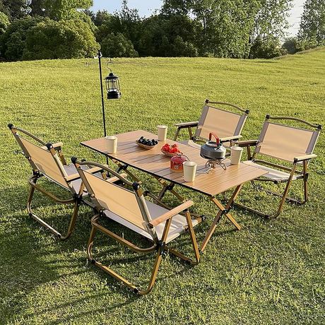 Camping foldable table