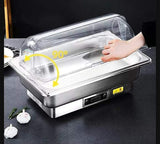 9 ltrs Electric Stainless Steel Chaffing Dish with Stainless Steel Cover