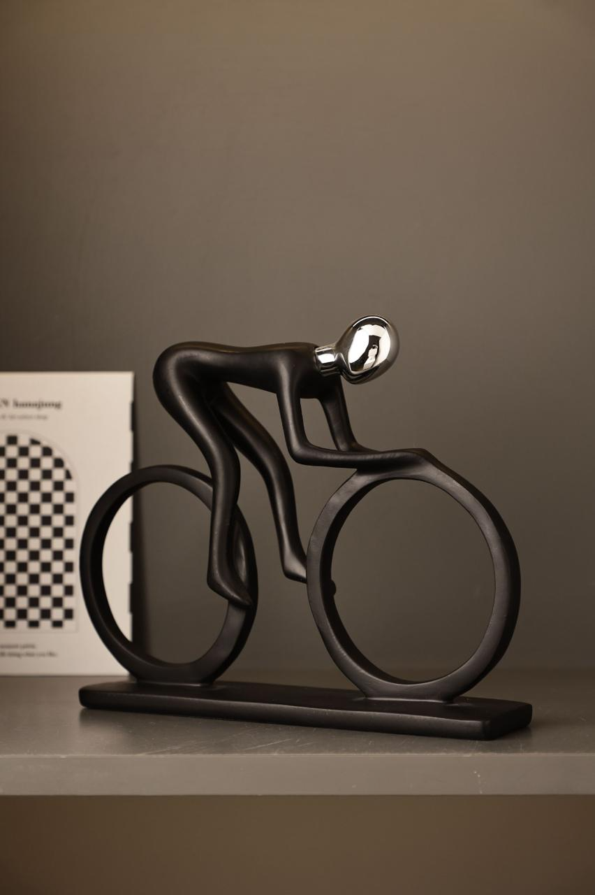Bicycle Sculpture Ceramic Decor piece 