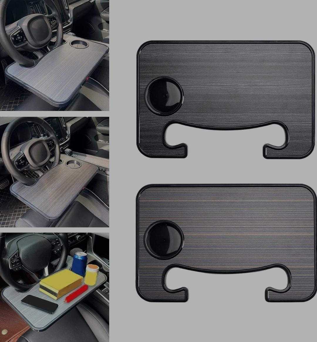 Hard Plastic 2 sided steering wheel slotted table