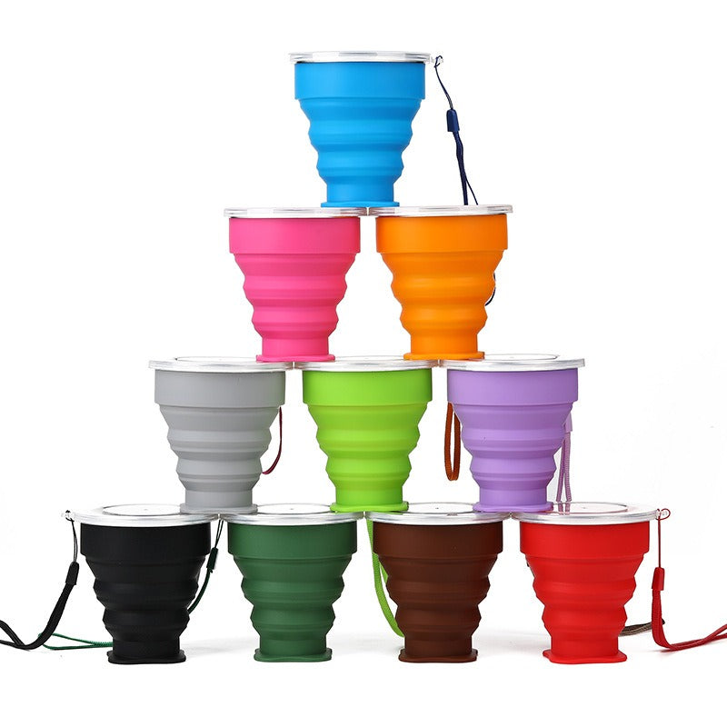 Foldable  Sillicon travelling Cup