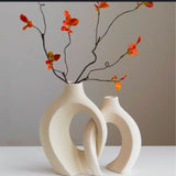 Classy Ceramic Snuggle Interlocking Vase