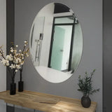 Unbreakable Decorative Oval Wall Mirror