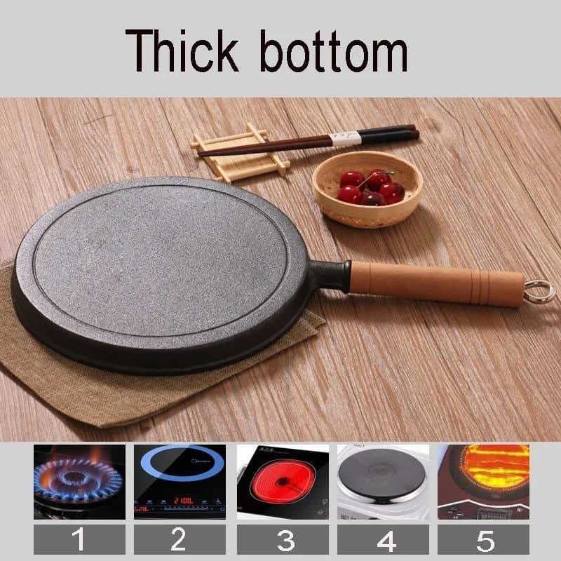 Thickened cast iron chapati pan