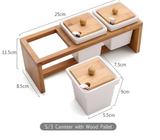 3pcs Ceramic Canister Set
