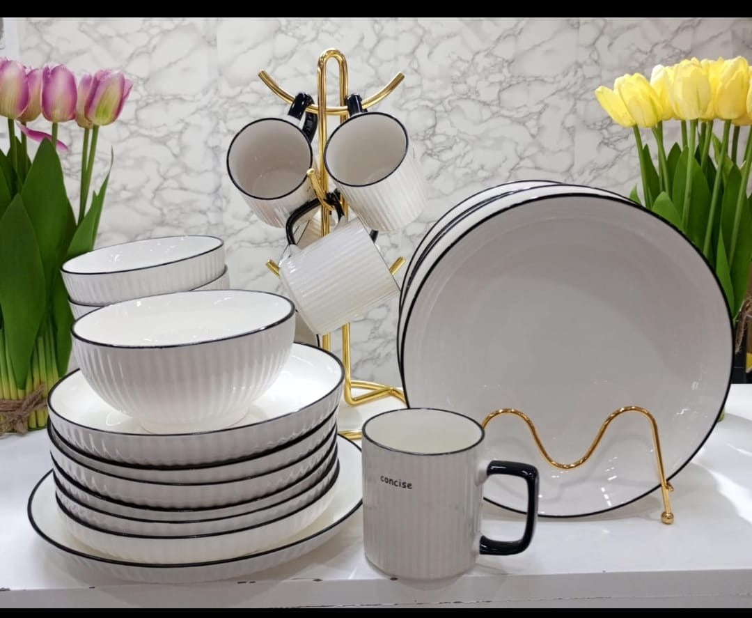 24pc Ceramic Dinner Set