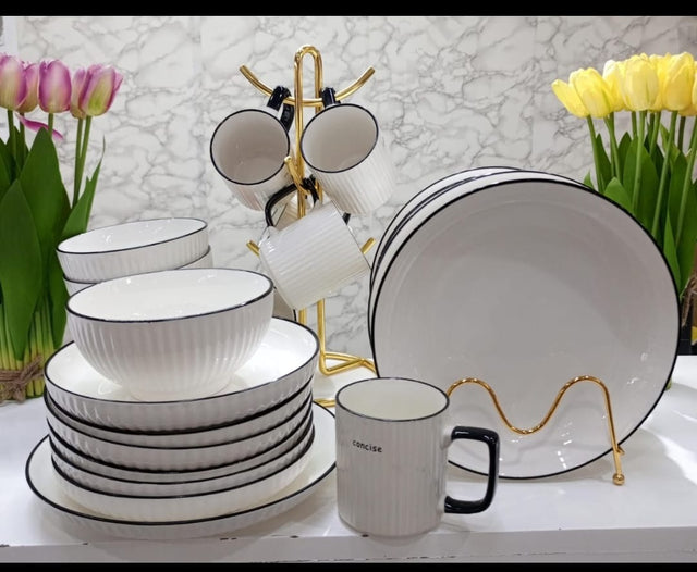 Ceramic Dinner Set 24pc