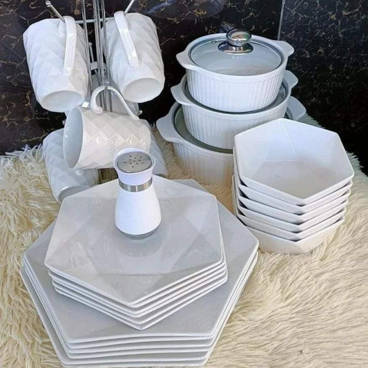 31 pcs hexagon Dinner Set