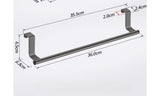 kitchen cabinet door towel bar stainless steel door back towel hanging