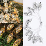New Christmas Pine Cone Light String Christmas Fairy Lights String Party Decor Christmas Tree Pendant 10PCS