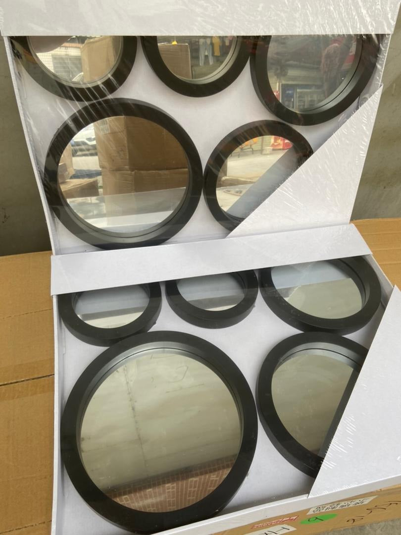 5in 1 decor mirrors available in black