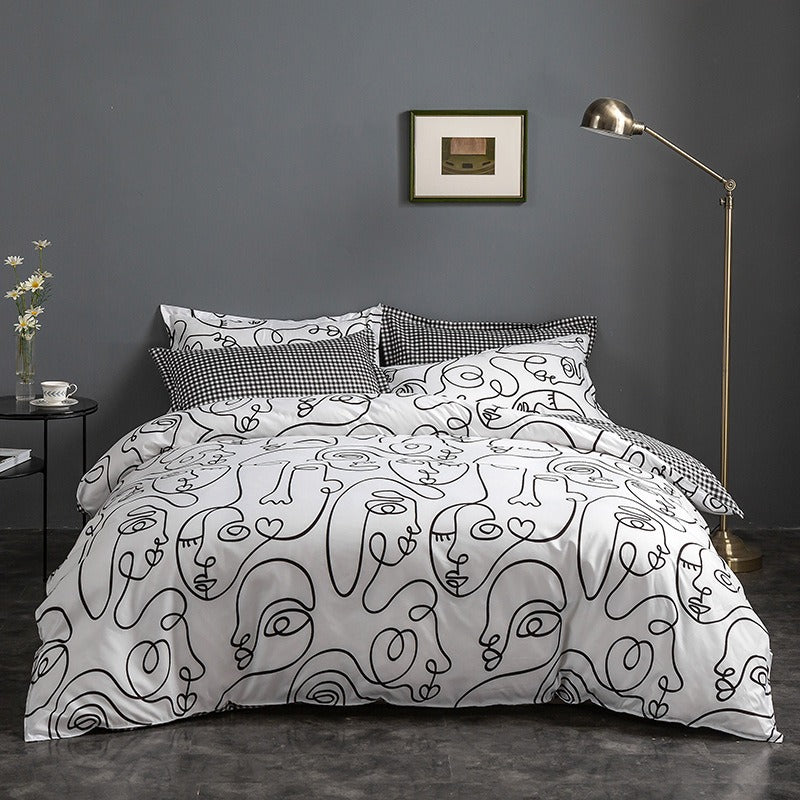 Abstract print duvet cover