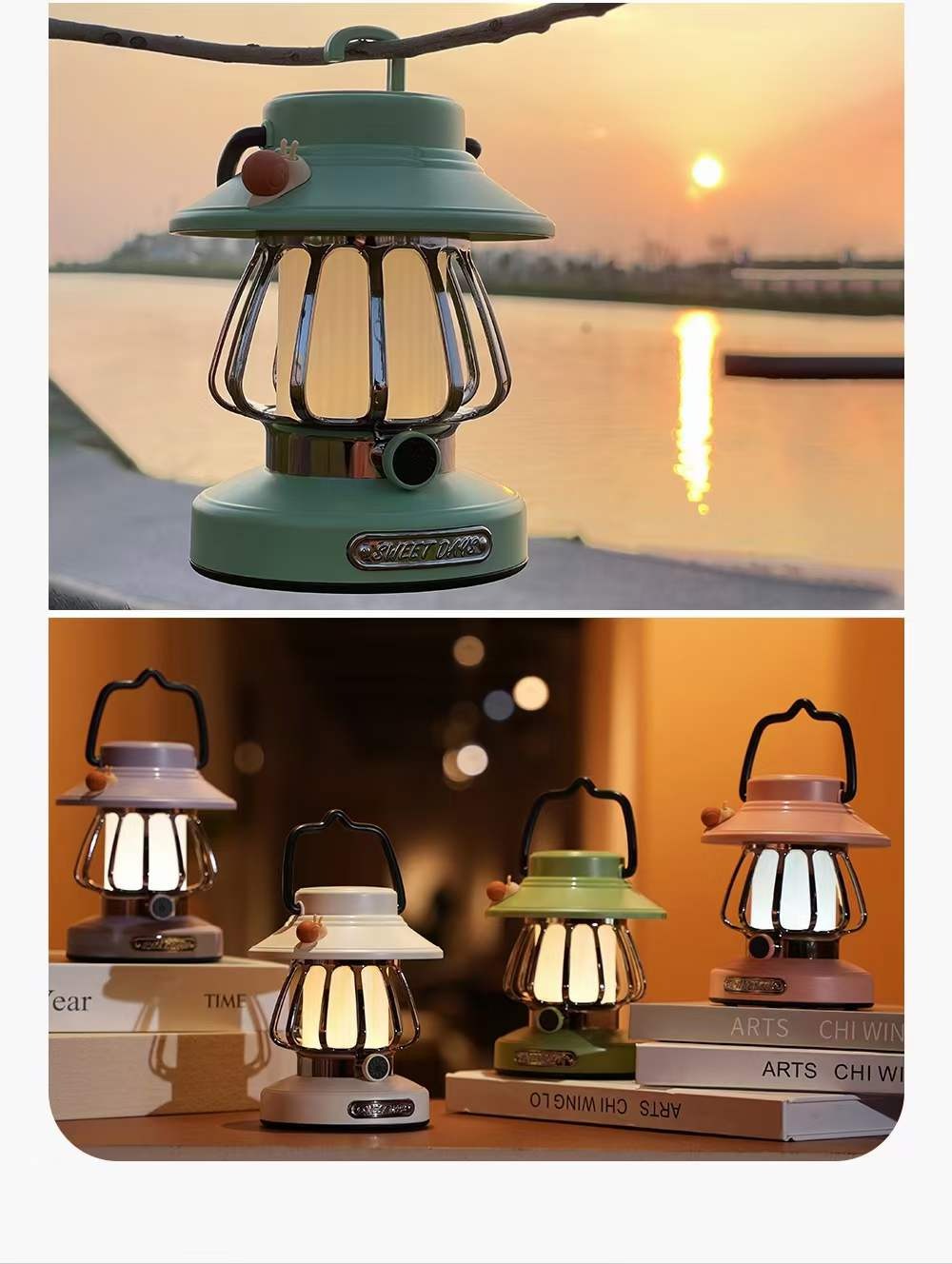 Creative Portable Camping lamp/Lantern Retro Atmosphere Light