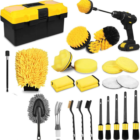 25PCS Detail car cleaning tool set