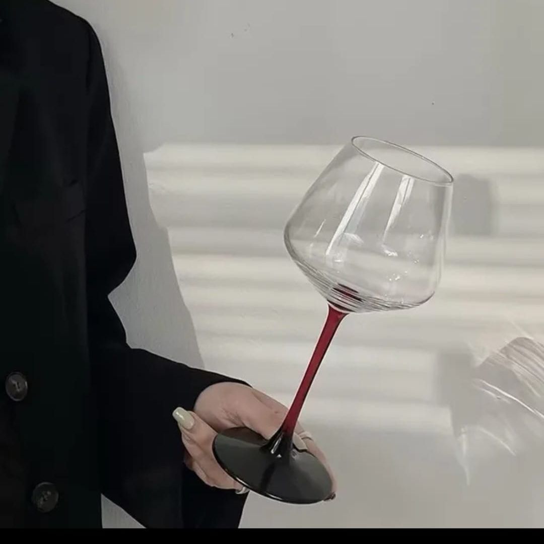 Crystal Red wine glass