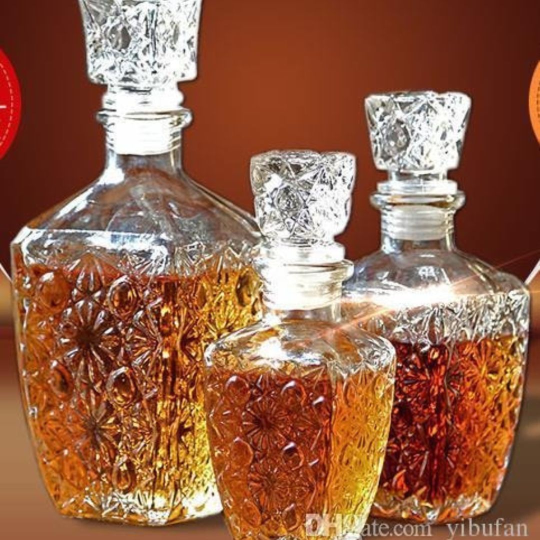 Diamond Glass Decanter