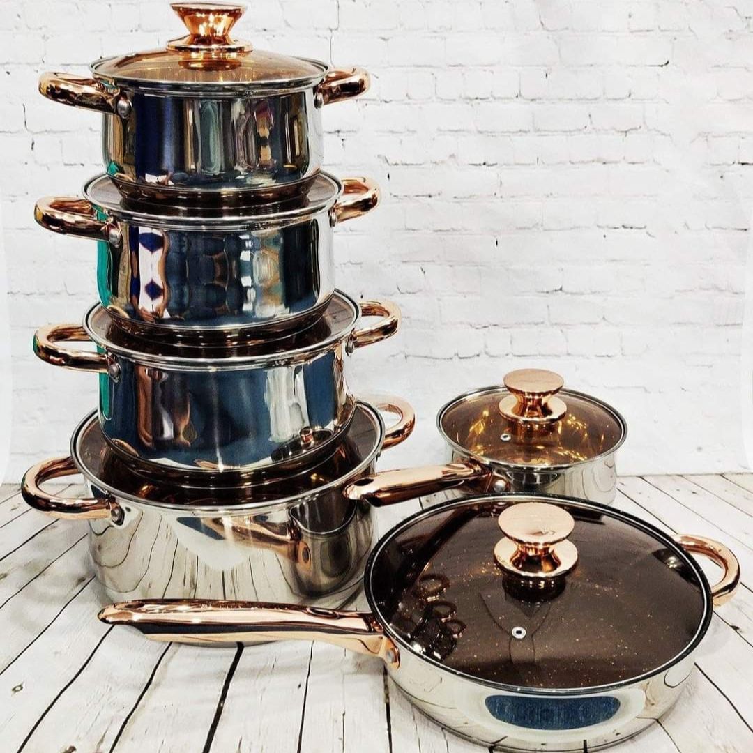 Kaisavilla Stainless Steel Cookware set with thick bottom good for induction