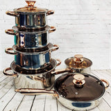 Kaisavilla Stainless Steel Cookware set with thick bottom good for induction