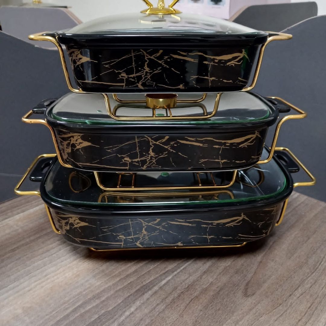 Marble Porcelain Modern Chaffing Dish