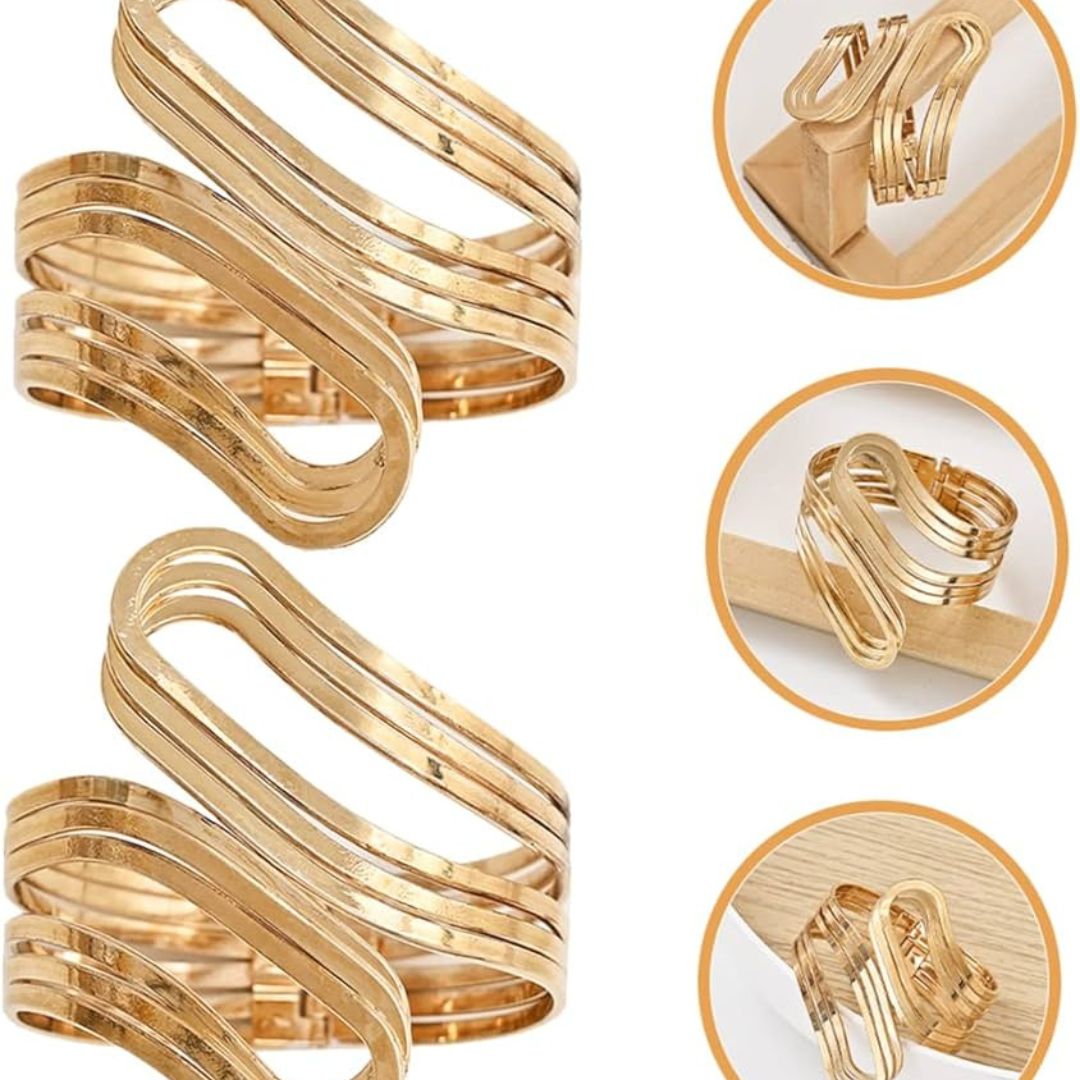 Metallic buckle curtains holders