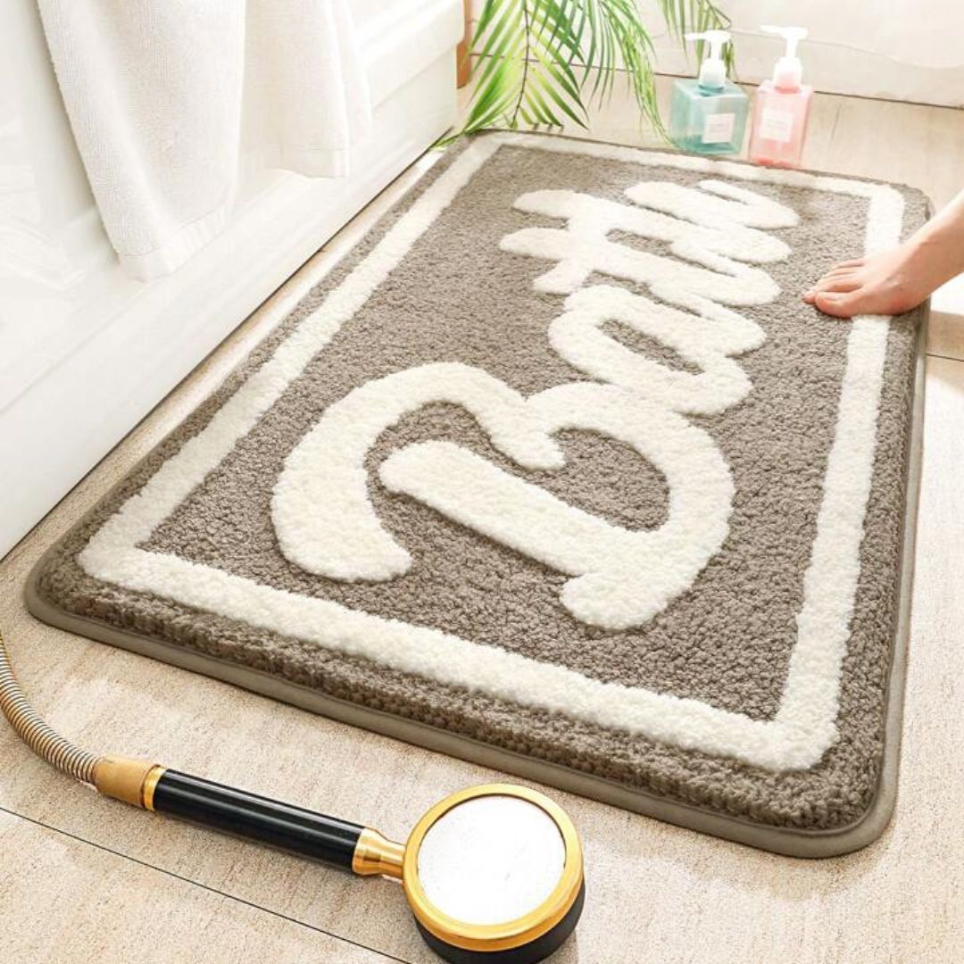 bathroom door mat