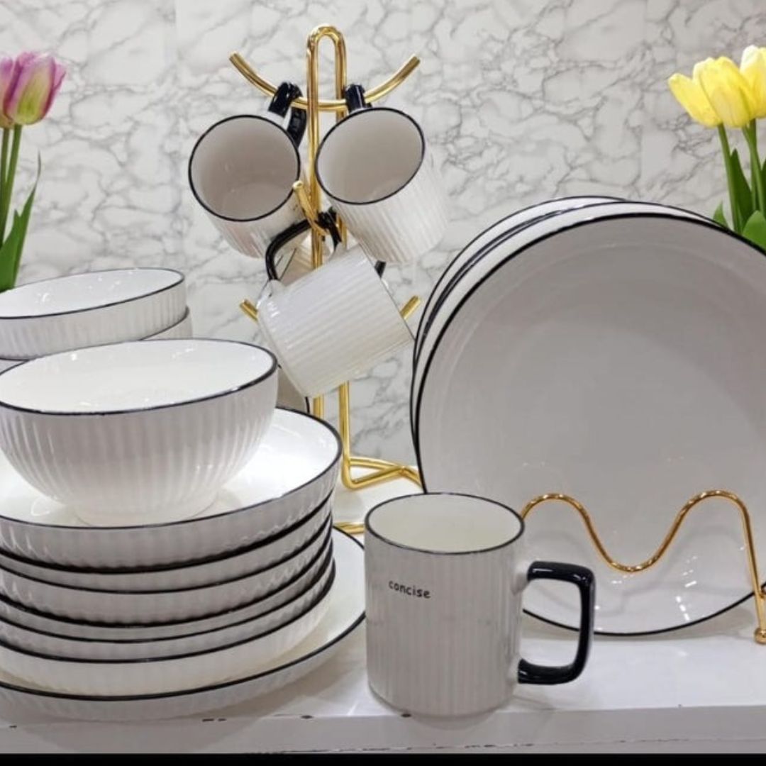 Ceramic Dinner Set 24pc