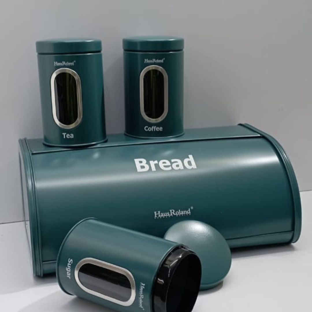 Bread storage bin with 3pcs canisters