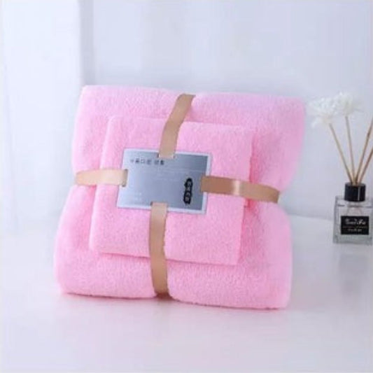 Coral fleece towel set