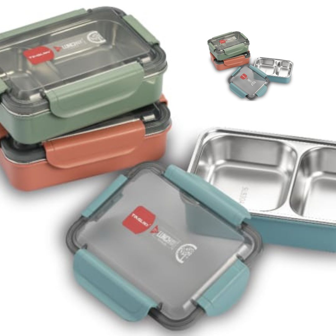 Grid Stainless Steel Lunch Box