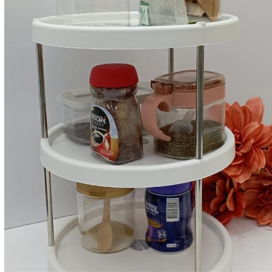 3 tier rotating lazy susan /kitchen storage rack