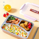 Grid Stainless Steel Lunch Box
