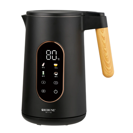 Rebune 1.7L Double layer Cold touch smart digital electric kettle with keep warm temperature electro