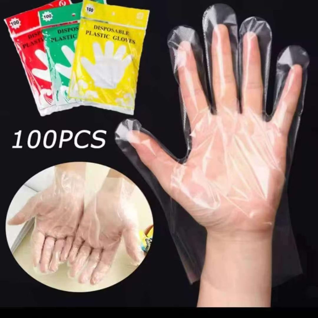 Food grade disposable kitchen clear gloves